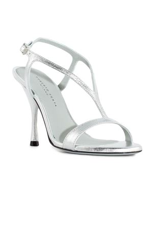 Sandalo Jennie in pelle metallizzata argento ROBERTO FESTA | JENNIESILVER